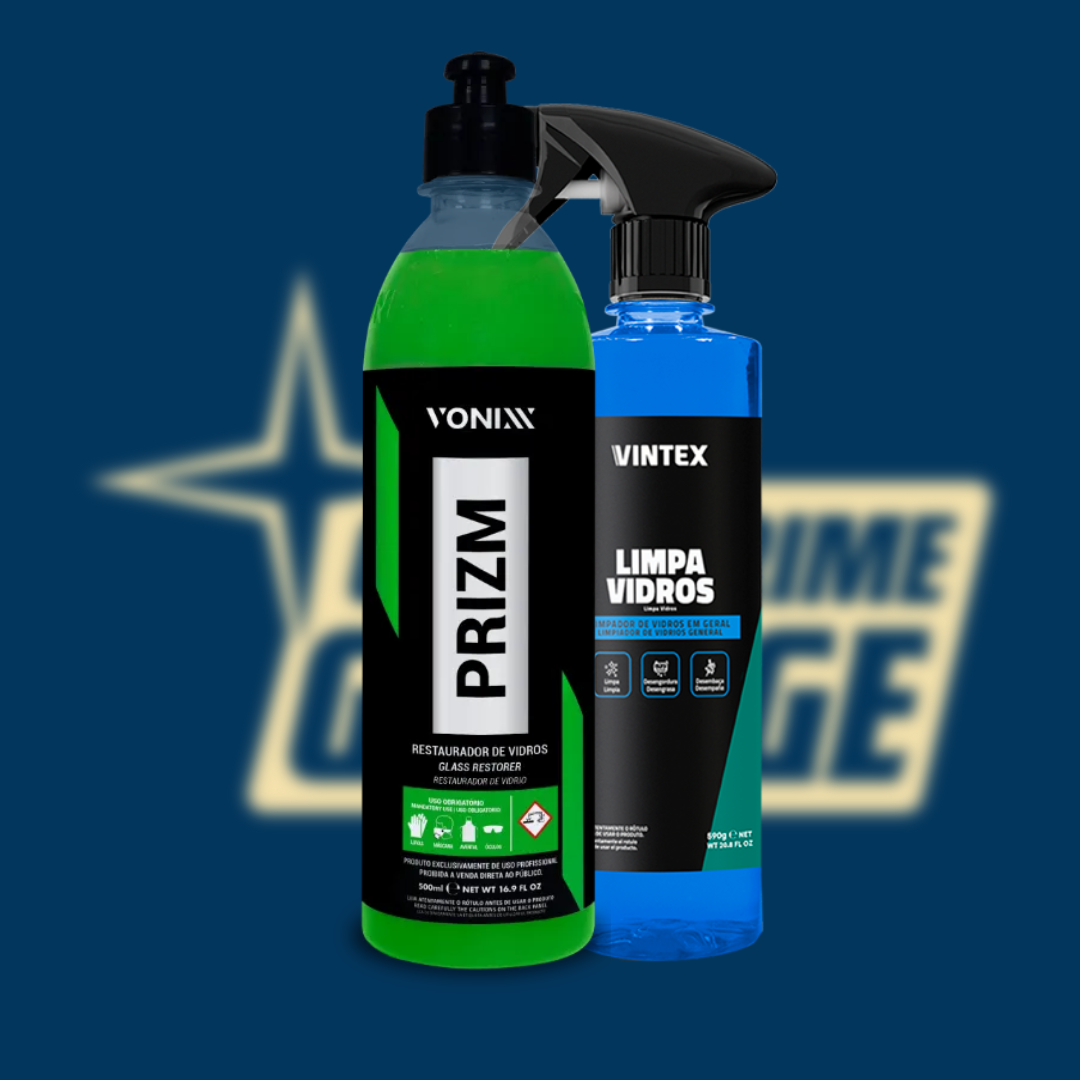 Kit Limpa Vidros Profissional – Vintex + Vonixx Prizm