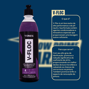 Vonixx V-Floc 500ml e Pano Microfibra