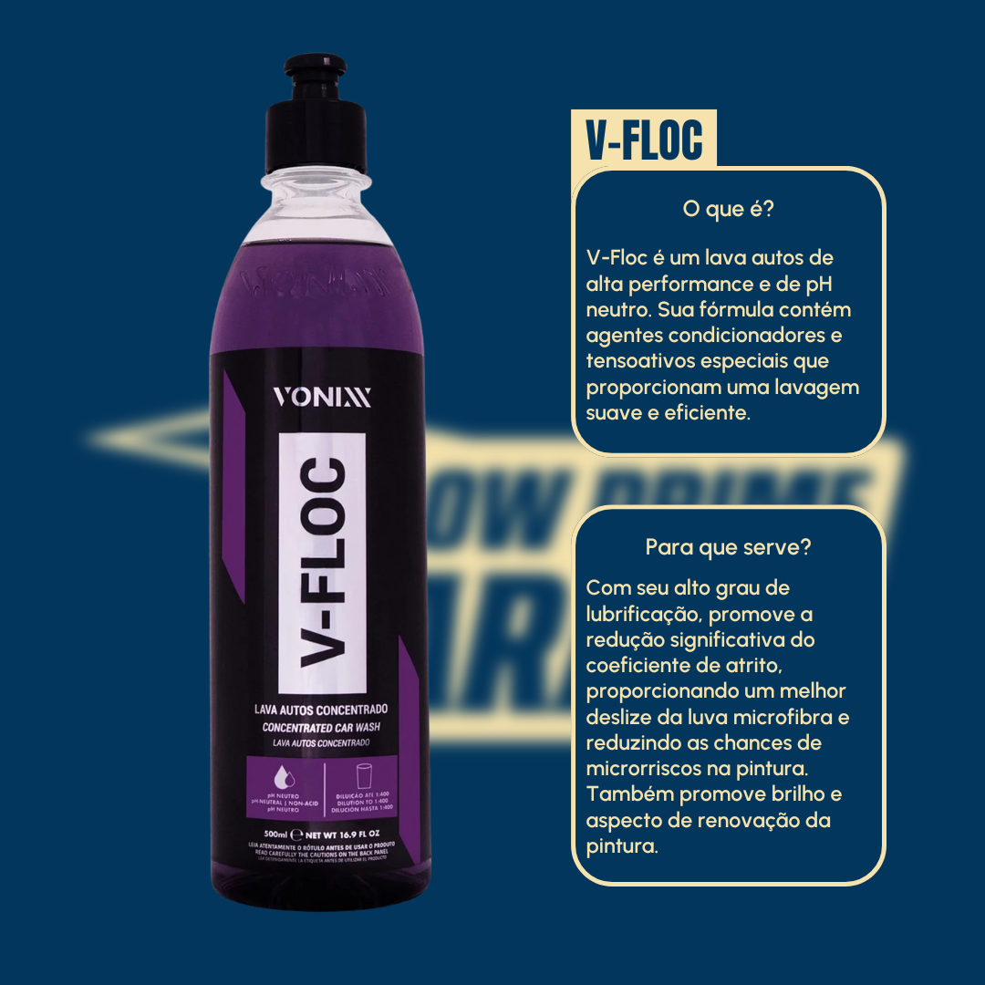 Vonixx V-Floc Shampoo automotivo pH neutro